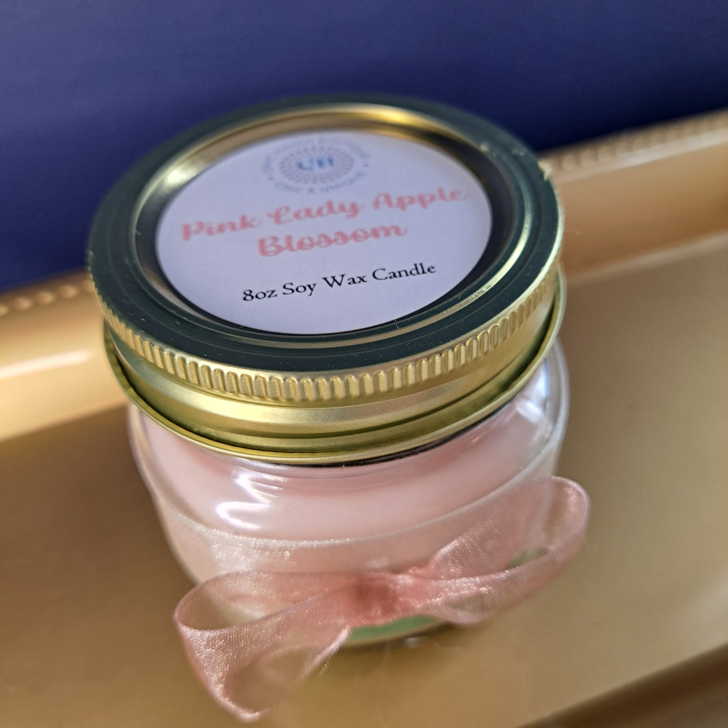 Pink Lady Apple Blossom Soy Candle