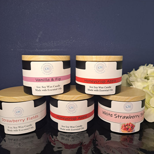 Wood Wick Scented Candles - Variety of Scents Available